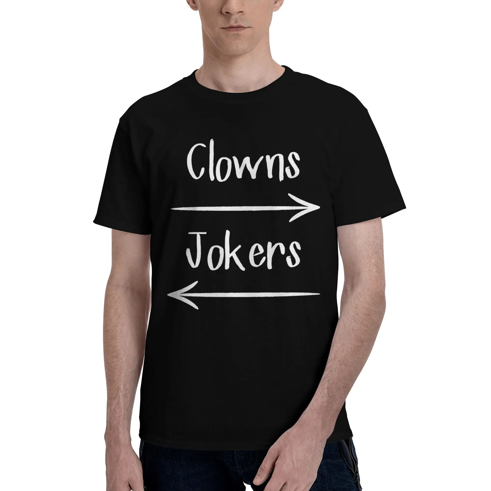 Summer Direction Clowns to The Left Jokers to The Right T Shirt For Unisex  100% Cotton Tee Shirt Short Sleeve Tops