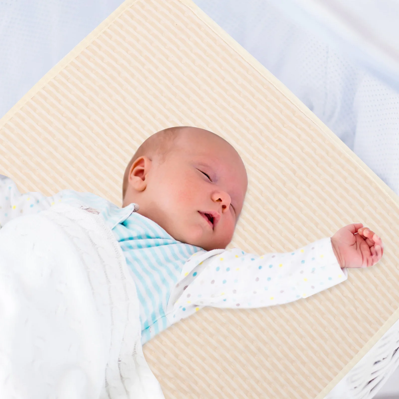 

Washable Baby Skin-Friendly Cotton Piss Mat Double-Sided Infant Pad Star Pattern Baby Pad for Home Daily Use Washable Piss Mat