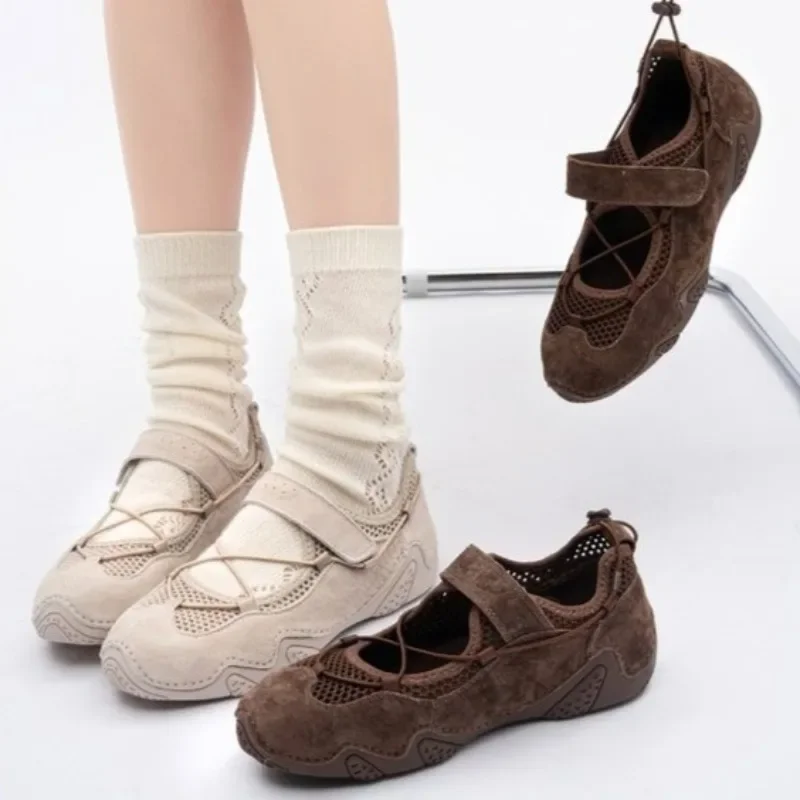 Plateau-Sneaker mit Ausschnitten für Damen, 2025, Sommer, neue Outdoor-Einzelschuhe
