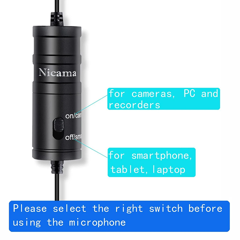 Компактный многофункциональный петличный микрофон 3,5 мм для смартфона