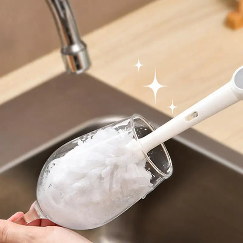 

Bottle Lid Brush Multi-Functional Spout Scrubbing Brush For Water Cup Household Cleaning Tools For Toddler Breastfeeding For