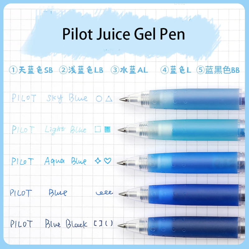 5pcs Japan Pilot Juice Color Gel Pen 0.5mm Press Pen Special Smooth and Quick Dry Ink Kawaii School Supplies DIY Scrapbook Diary