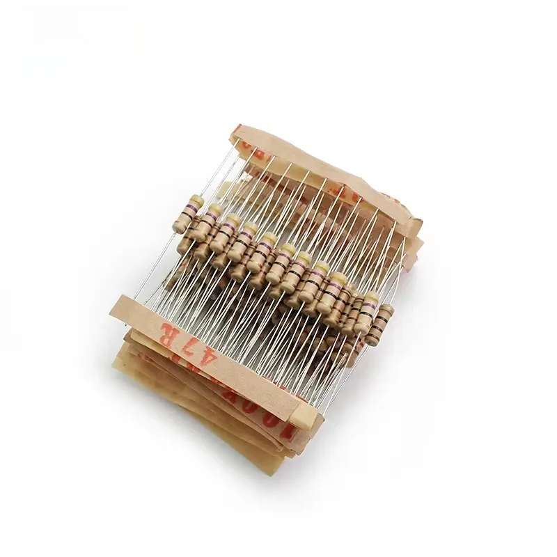 300Pcs  Resistor Assorted Kit 1W Carbon Film Kit 0.1R-750R/1K ~ 820K Resistors 5% Resistance 1R 270R 1K 10K 100K 270K 560K 820K