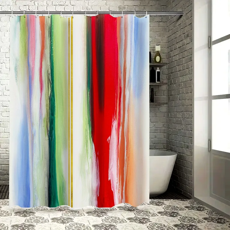 

Colorful Abstract Shower Curtain Modern Home Bathroom Decor