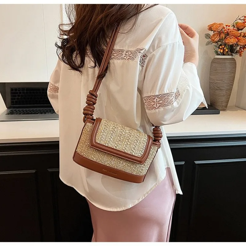 YOUDEYISI Straw Bucket Bag 2024 Tide Niche Design Advanced Sense One-shoulder Messenger Bag Joker Handbag Underarm Bag