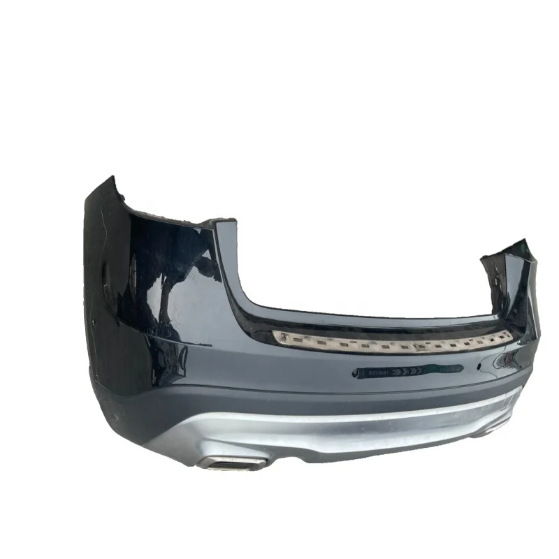 For GLA Series W156 Rear Bumper Assembly Rear Enveloping Exhaust Hood Electroplated Finish Plate The Popular