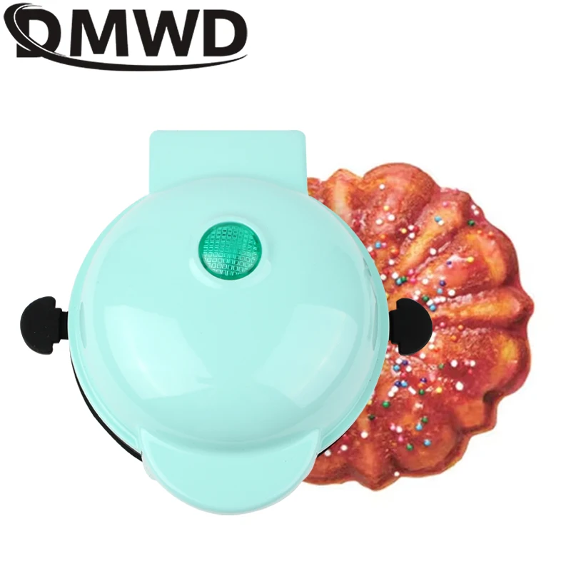 DMWD Electric Cake Maker Mini Waffles Bowl Breakfast Machine Non-Stick Cupcake Muffin Oven Pumpkin Pie Molds Egg Cake 110V/220V