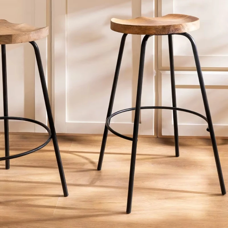 

High stool 75 cm, made of ducko wood