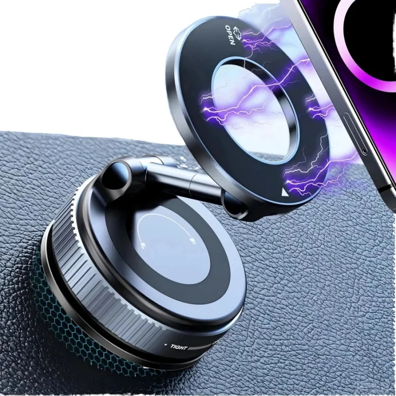 

Hot selling 360° Rotatable Magnetic Car Phone Mount Vacuum Suction Phone Bracket