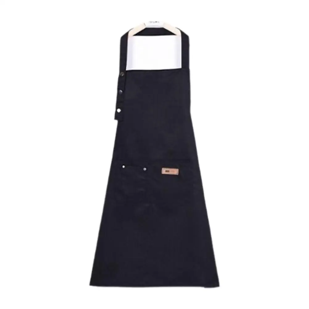 Kitchen Household Cooking Apron Men Women Oil-Proof Waterproof Adult Apron Polyester-cotton Canvas Long Smock Kitchen Accessorie