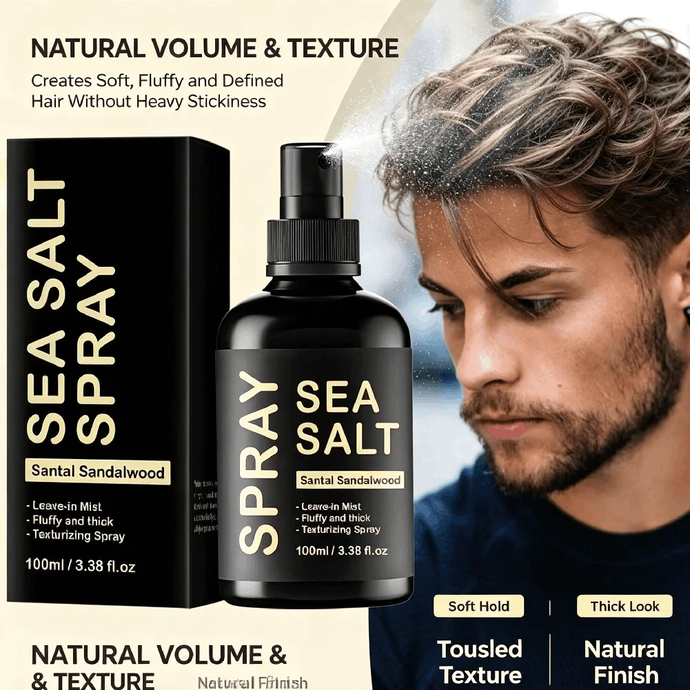 KOEC Sea Salt Hair Texturizing Spray Long Lasting Light Hold Volume Boost Thickening Hair Mist Natural Fluffy Styling Spray