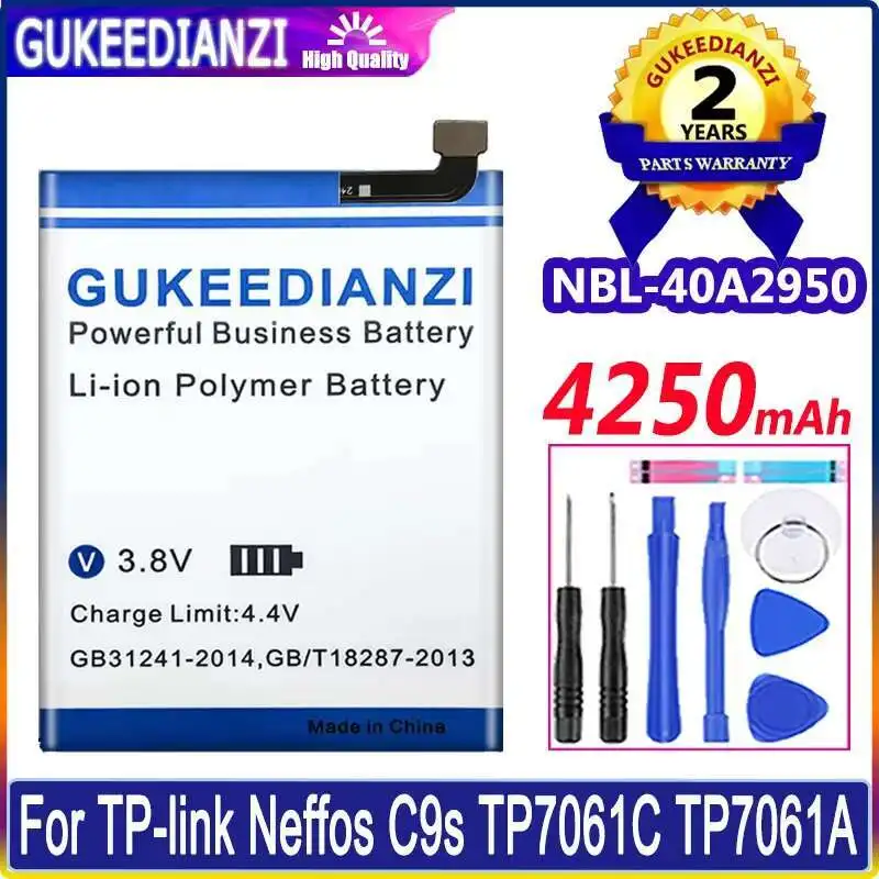 

Nbl-40A2950 4250Mah Mobile Phone Battery For TP-Link Neffos C9s TP7061C TP7061A Reliable Power