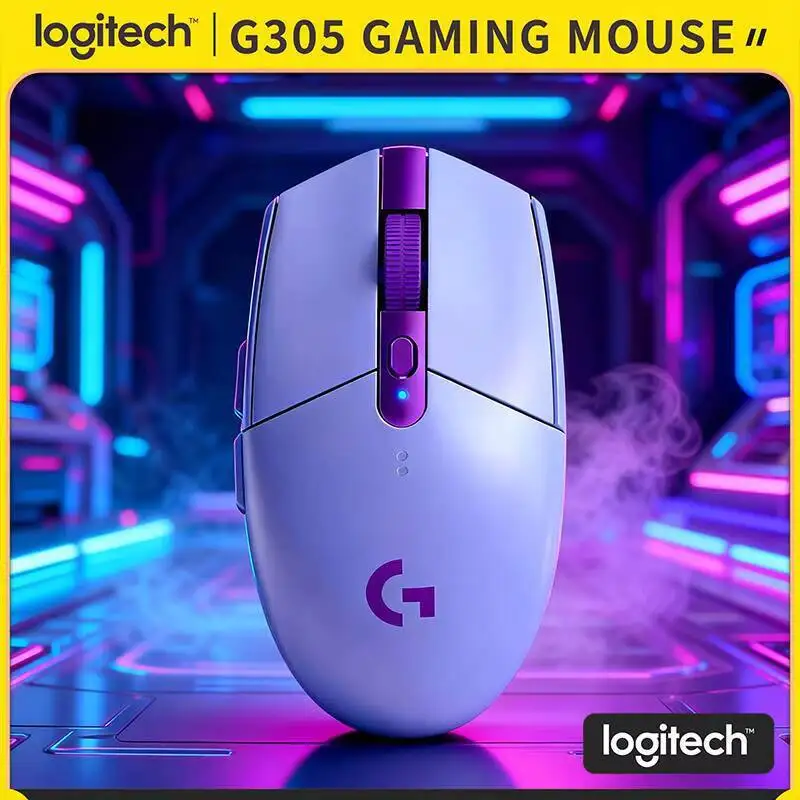 

Беспроводная игровая мышь Logitech G305, 12000 DPI HERO, 6 программируемых кнопок, 250 часов автономной работы, 99 г, LIGHTSPEED, отклик 1 мс