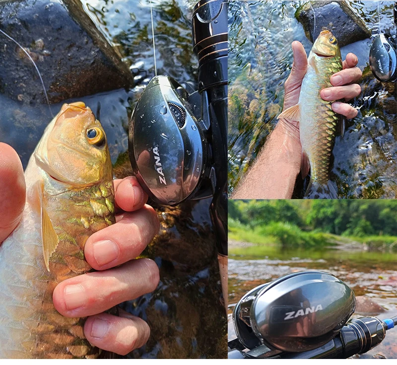 PURELURE ZANA 6KG Aluminiumlegierung-Rahmen Baitcasting-Rolle mit nur 3,5g Gewicht, 5,8g Spule, 7,6 Übersetzung, 4KG Bremskraft für Süß- und Salzwasser – Detail 23