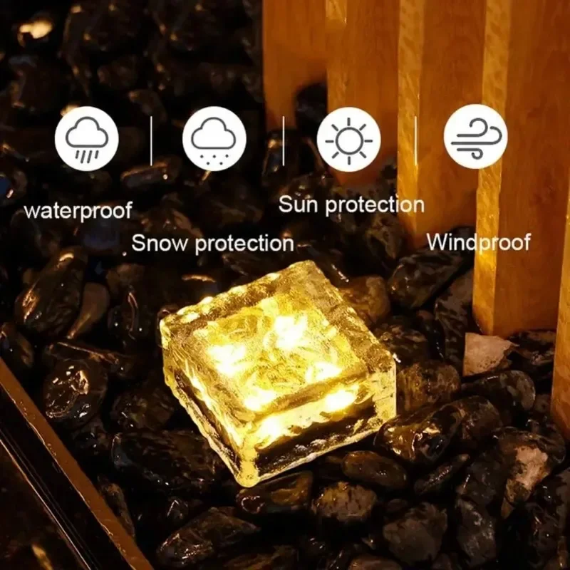 Factory Price IP65 Panel Light Solar Lighting LED Outdoor Light Cube Solar Garden Light