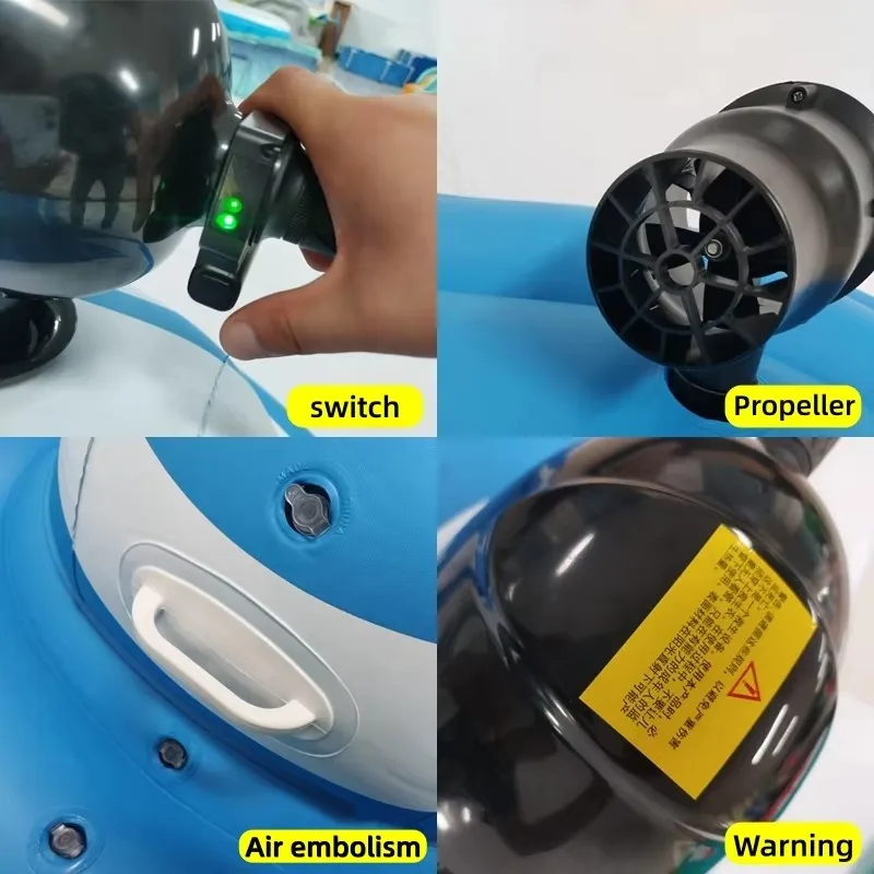 Portable Electric Inflatable Motorboat for Family Water Games Pool Lake Entertainment
