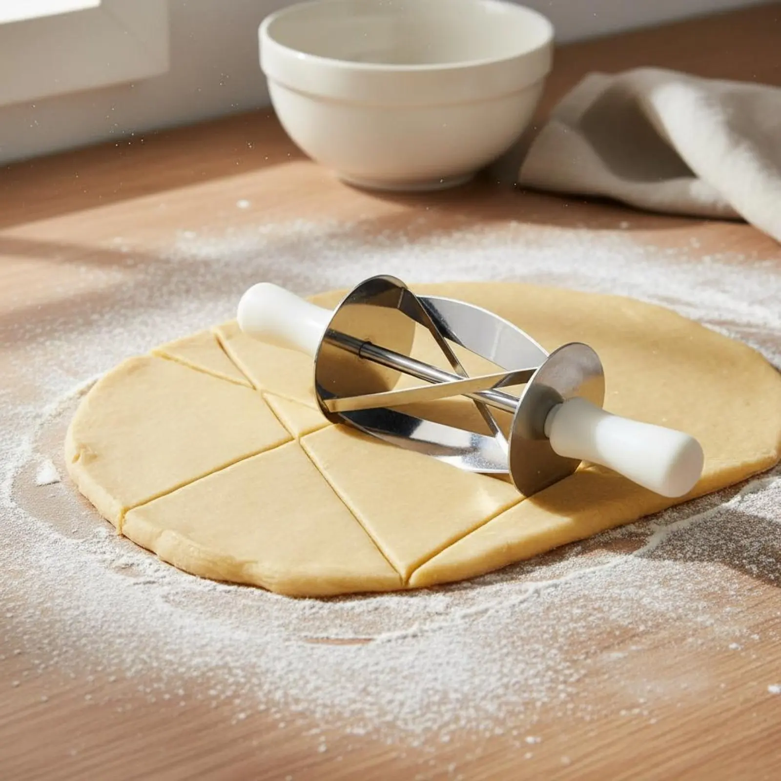 

Croissant Cutter Cutter Long-Lasting Croissant Shaper Tool Triangle Pastry Cutter Time Saving Triangle Pastry Cutter Easy To