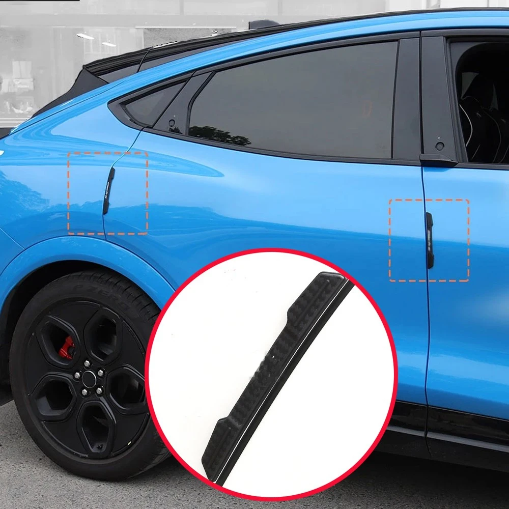 Car Door Edge Anti-collision Silicone Protection Bar Anti Scratch Strip Sticker For Ford Mustang Mach-E 2021 2022 Accessories