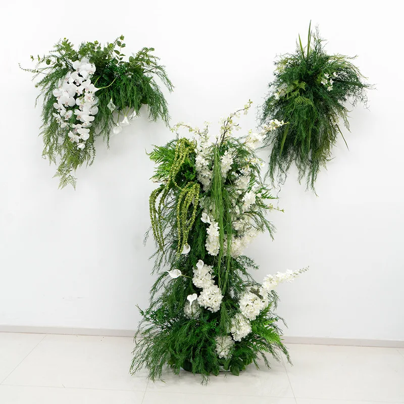 Mori wall-mounted simulated flower decoration set, background column storefront Meichen photography props wedding KT board fake