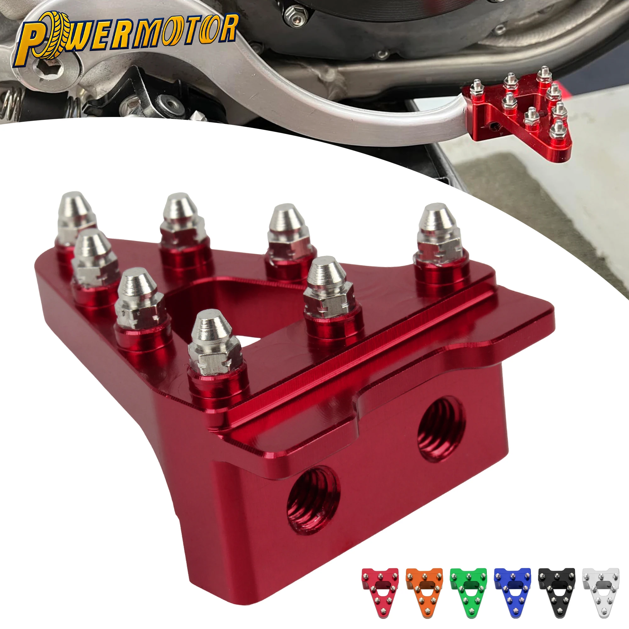

Universal Motorcycle CNC Rear Brake Pedal Tip Aluminum Spare Parts For HONDA CRF50 XR50 SDG SSR COOLSTER 70-125CC Dirt Bike