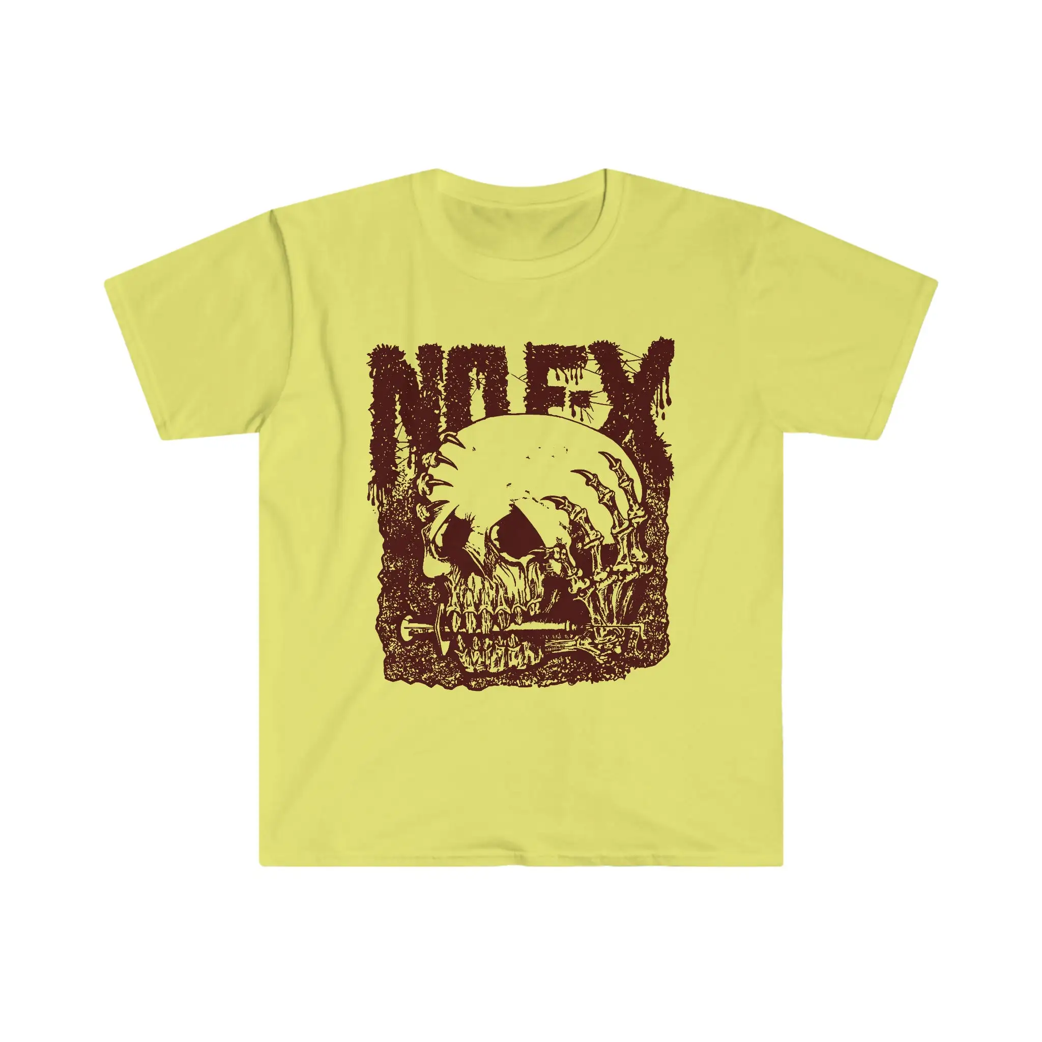 Nofx No F X Classic Vintage 80S Design Shirt Punk Hardcore Crust Punkrock Punx Alternative Cool Skull T