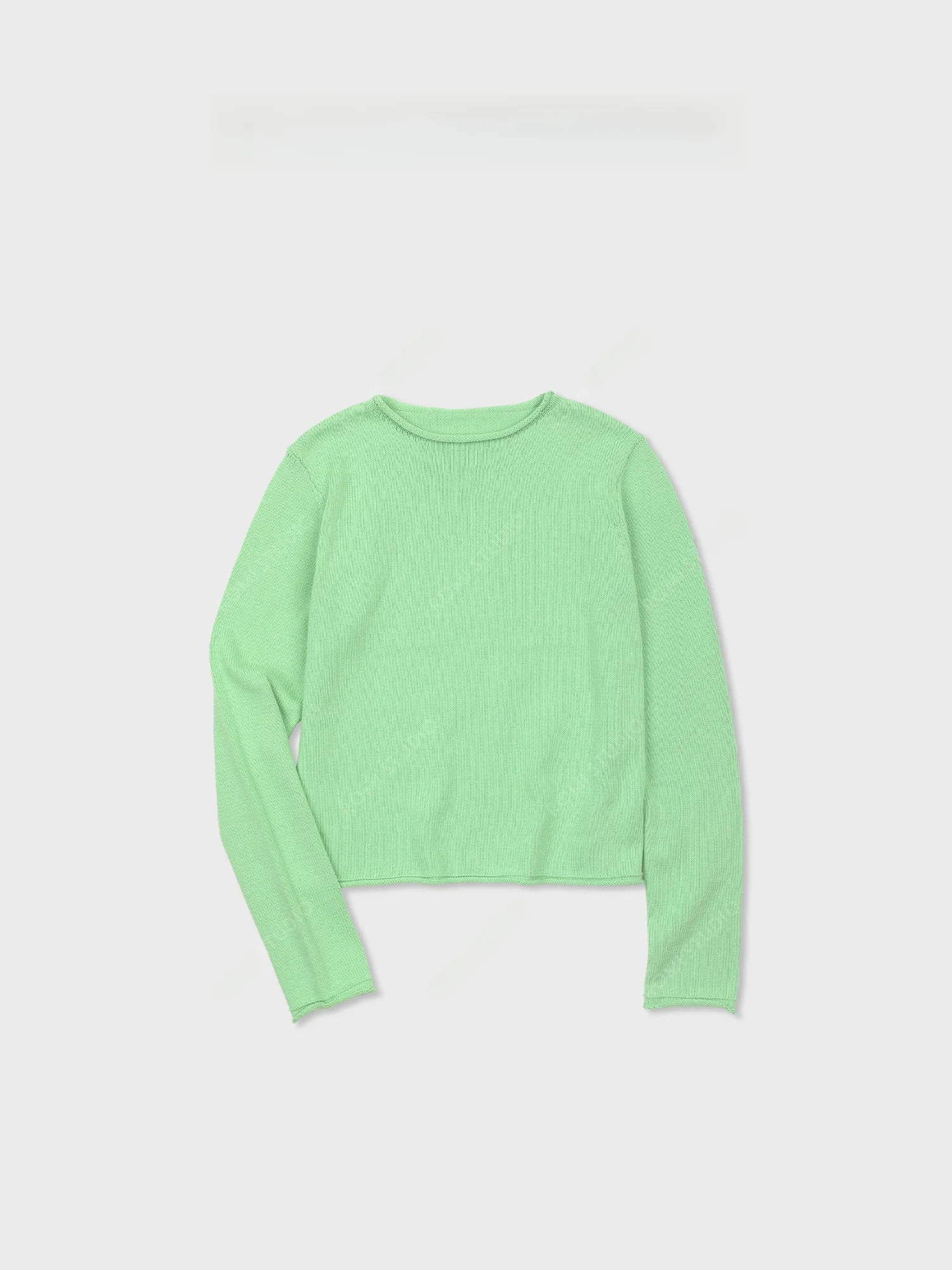 

Романтический простой и удобный женский хлопковый трикотажный джемпер с круглым вырезом и манжетами, модный, весенний сезон, RSS6232