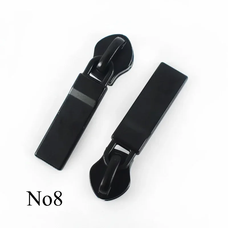10pcs 5 #8 #10 # schwarzer Reiß verschluss Schieber Nylon Reiß verschlüsse Abzieher Verschluss Tasche Mantel Kleidung Reiß verschlüsse Reparatur ersetzen Reiß verschluss Näherung zubehör