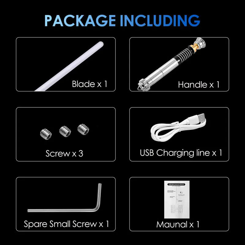 WANARICO Neo-Pixel Luke Lightsaber Skywalker Smoothswing โลหะ Hilt กับ Dueling ใบมีด FOC คอสเพลย์เลเซอร์ดาบของเล่นของขวัญ