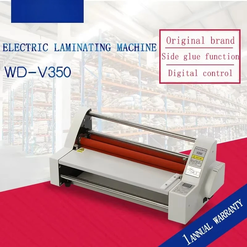 V350 Roll Laminator Machine Desktop Hot Selling Cold and Hot Paper Laminating Machine Wholesale Price