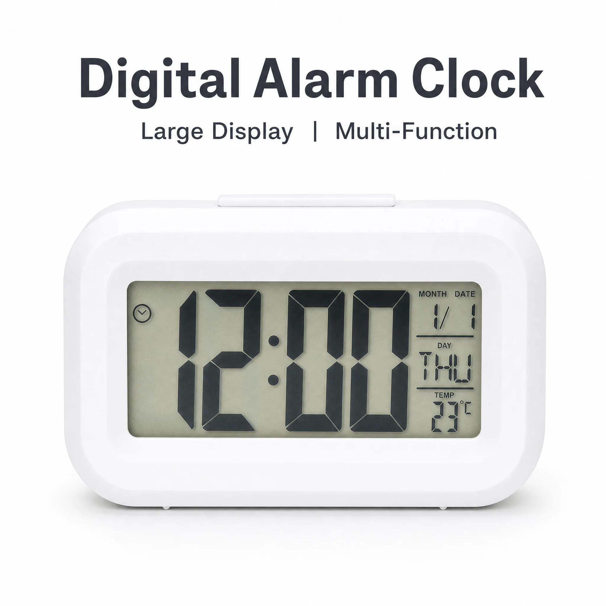 Mini Clock LED Digital Alarm Clock Backlight Snooze Data Time Calendar Desktop Multifunction Electronic Backlight Table Clock