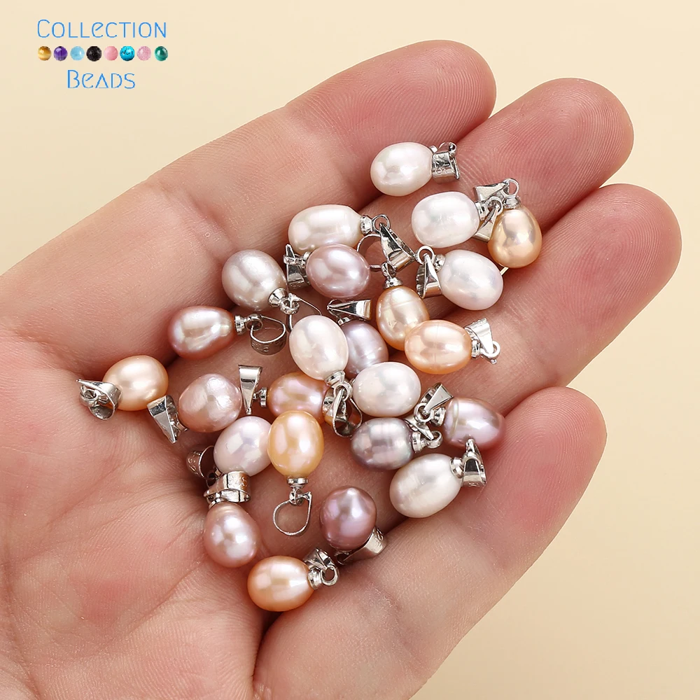 1pc 8*9mm Natural White Water - огляд і ціна Freshwater Cultured Pearl Necklace 8-9Mm