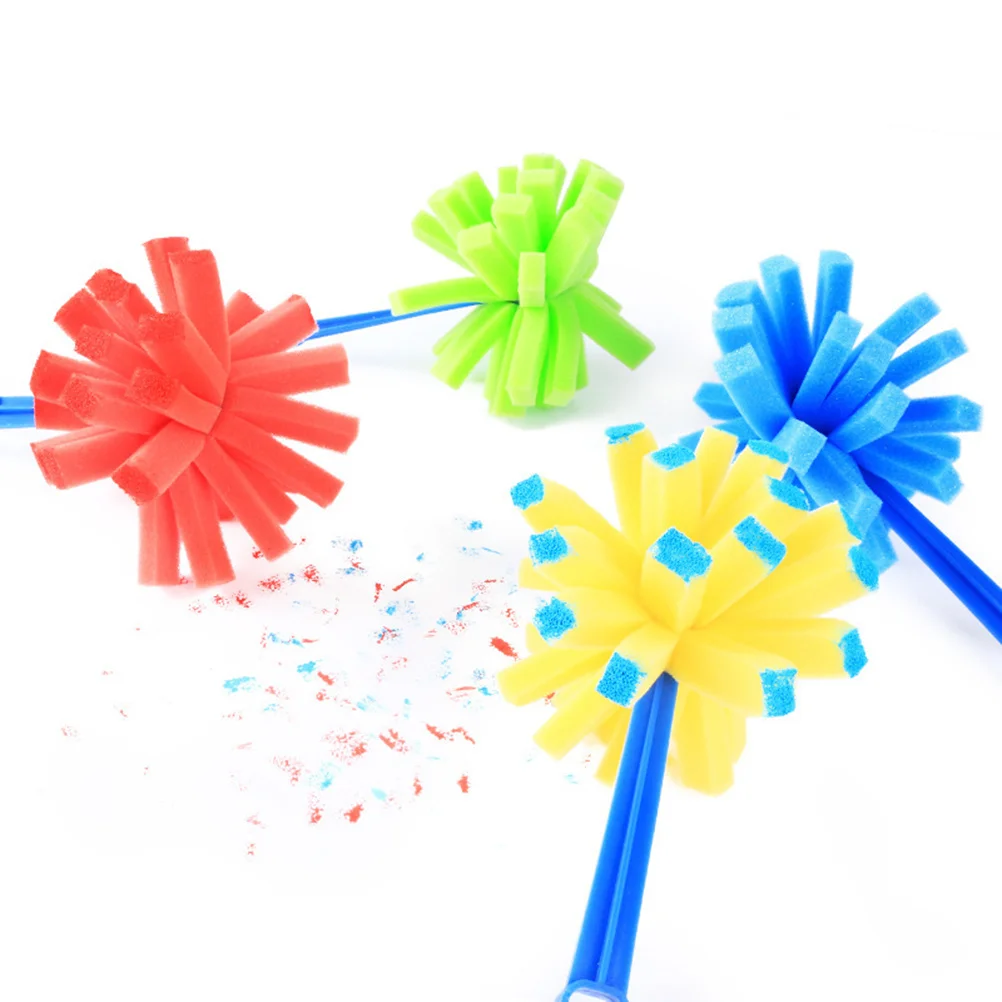 

8Pcs Art Painting Sponge Brushes Colorful Safe Material for Kids Preschool DIY Creative Handcraft Drawing Set Painting Brush Kit