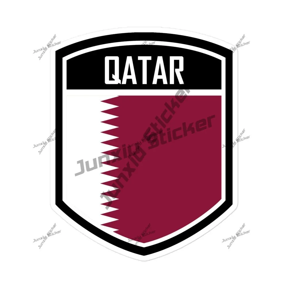 

Qatar Flag Emblem Sticker Rearview Mirror Windshield Scratch-proof Exterior Accessories Jdm Decal Personality Automobiles Decals