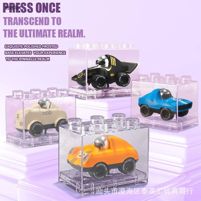 

EBORUI Press Cartoon Inertial Car Toys for Boy Girl Gifts Press and Go Toy Cars for 3+ Years Gifts