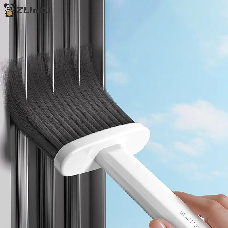 ▶1PCS Home Window Crevice Cove Dust Brushes , Multi-functional Dust Sweeping Crevice Brush