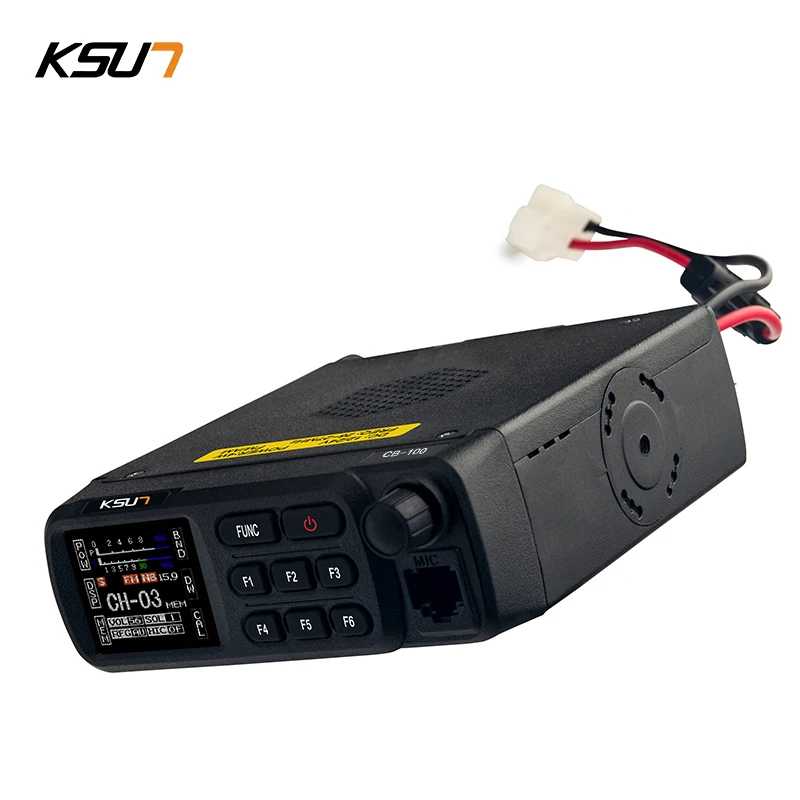 KSUN TFSI Shortwave Walkie Talkie Radio Receiver HF Transceiver AM FM SSB 27MHz CB-100 Base Station CB Car Radio for Truck Car