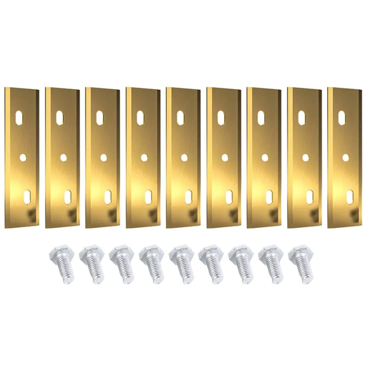 9PCS Lawn Robot Blade Replacement with Screws for ALKO B Lawn Mower Blades Stainless Steel