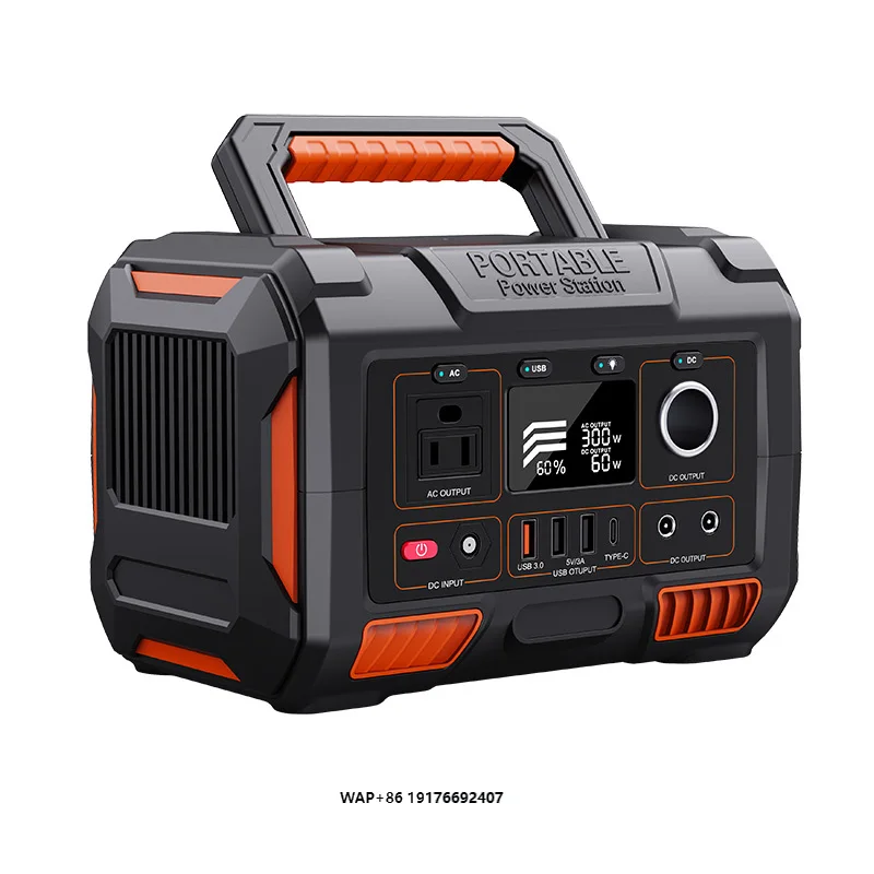 200W Lithium Energy Storage Outdoor Power Bank Portable 230V Solar Generator 'MPPT Controller RV Port Car Source Pure Sine Wave
