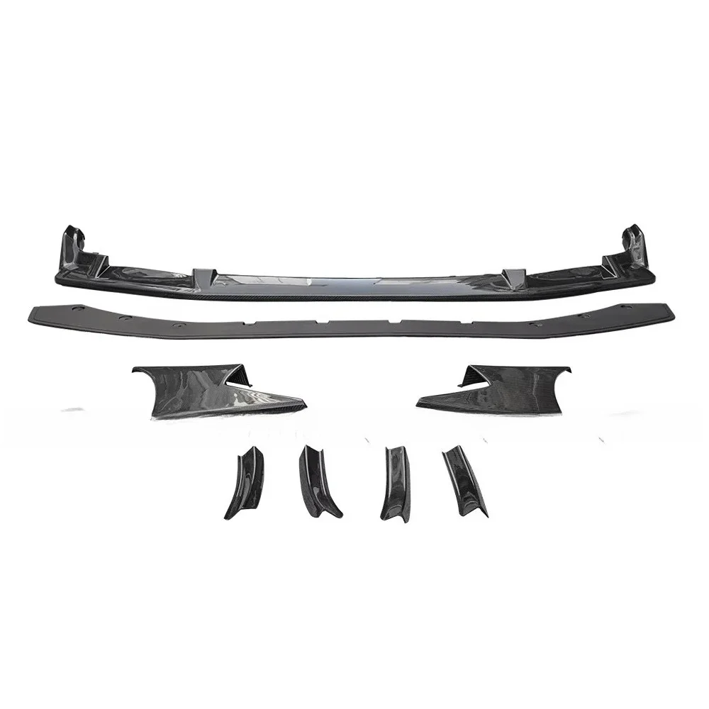 

JS Style Carbon Fiber Front Bumper Lip Chin Spoiler Splitter Lipfor Civic 10TH Gen FK8 Type R Si 2016+ Auto Tuning Ne