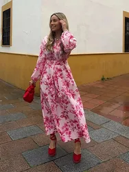 HH Floral Print Shirt Skirt Sets Women Elegant Long Sleeve Shirt Top Midi Skirts Female 2024 Spring Summer Lady Outfit