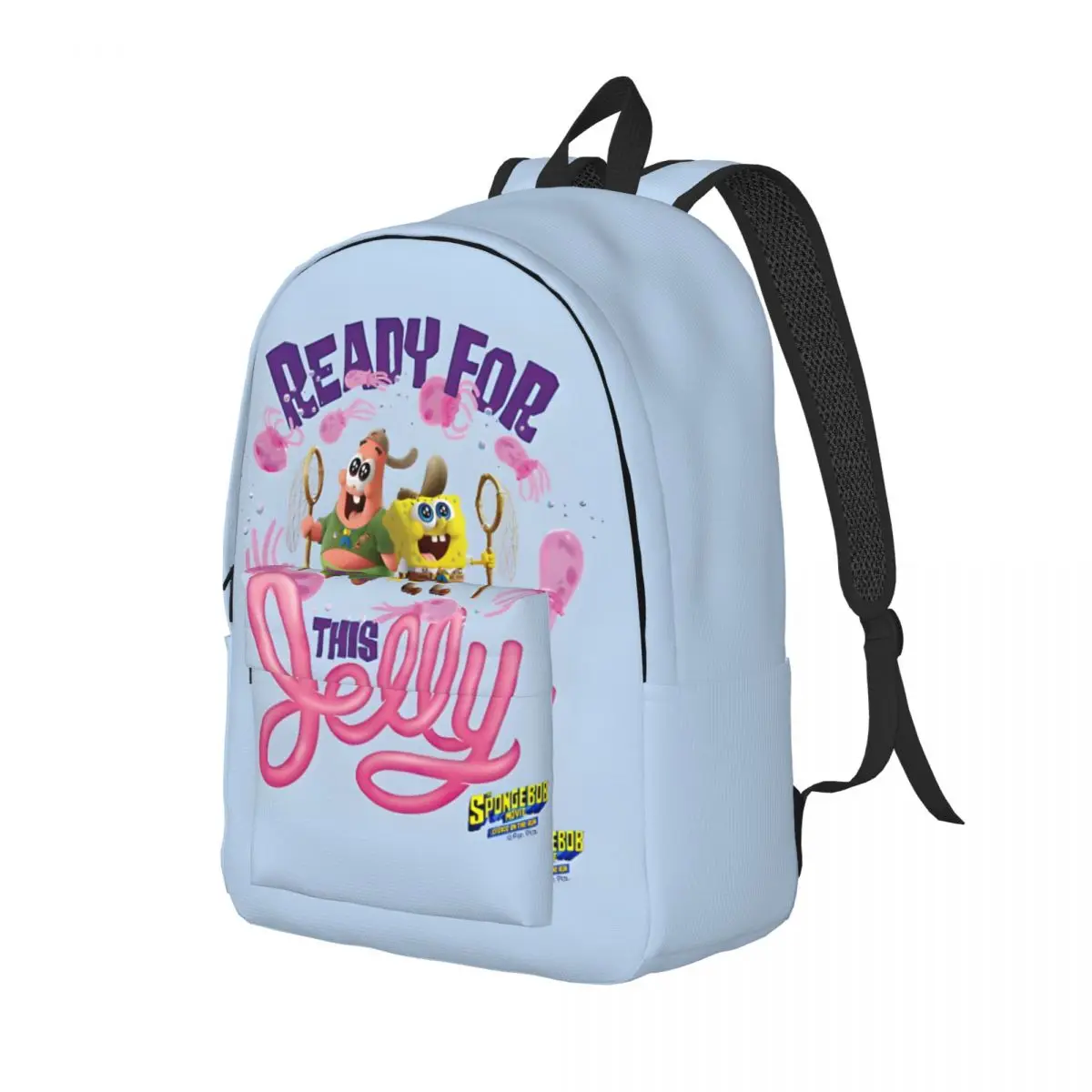 Squarepants Movie Patrick & Spongebob Ready For This Jelly Zipper Closure Vintage SpongeBob Rucksack Office Workers Bag