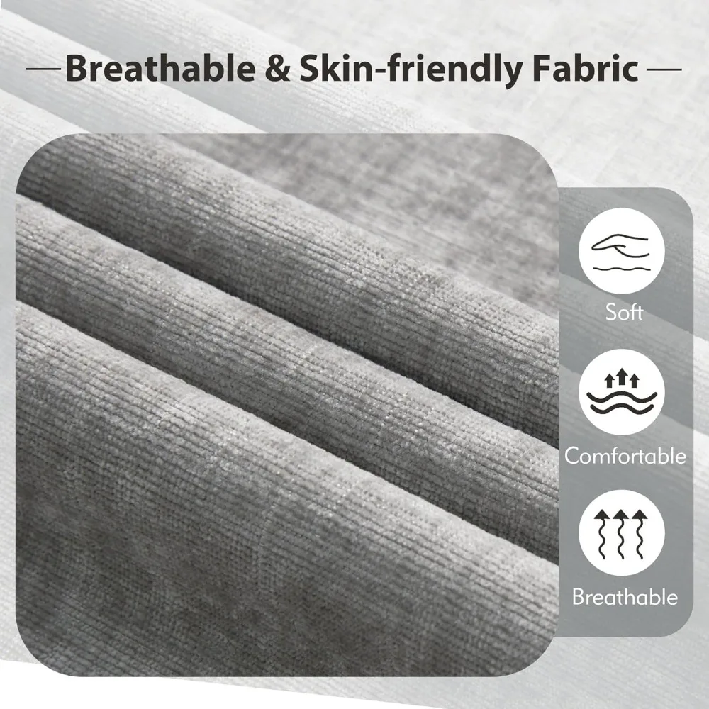 أرائك مقطعية مقاس 107.3 بوصة لغرفة المعيشة، أريكة معيارية على شكل حرف U مع وسادة وقماش شانيل، أثاث مريح بأربعة مقاعد Se #4