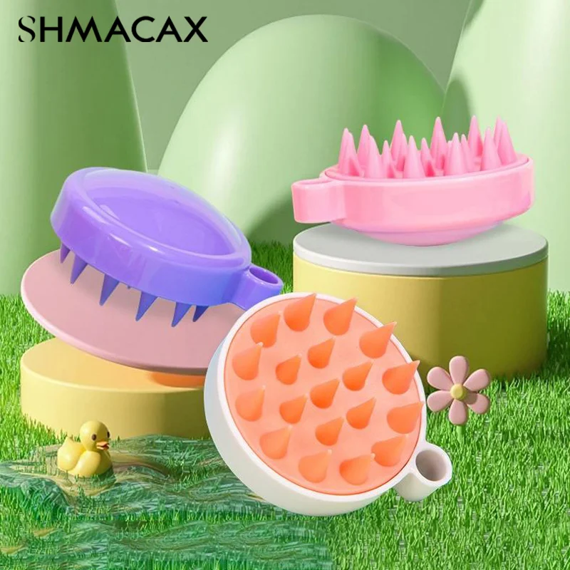 Silicone Shampoo Scalp Hair Massager Shampoo Massage Comb Bath Massage Brush Scalp Massager Hair Shower Brush Comb Care Tool