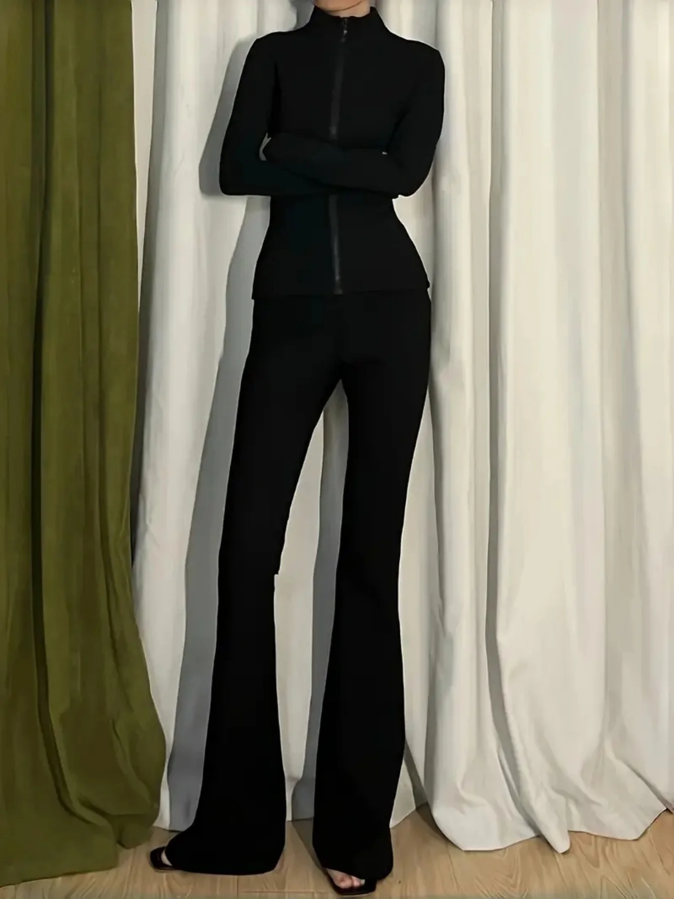 Quatre saisons nouveau style coréen femmes coupe ajustée sports de plein air entraînement fitness cardigan col montant manteau à glissière veste de sport décontractée à la mode Pilates Yoga cyclisme vêtements de protection solaire