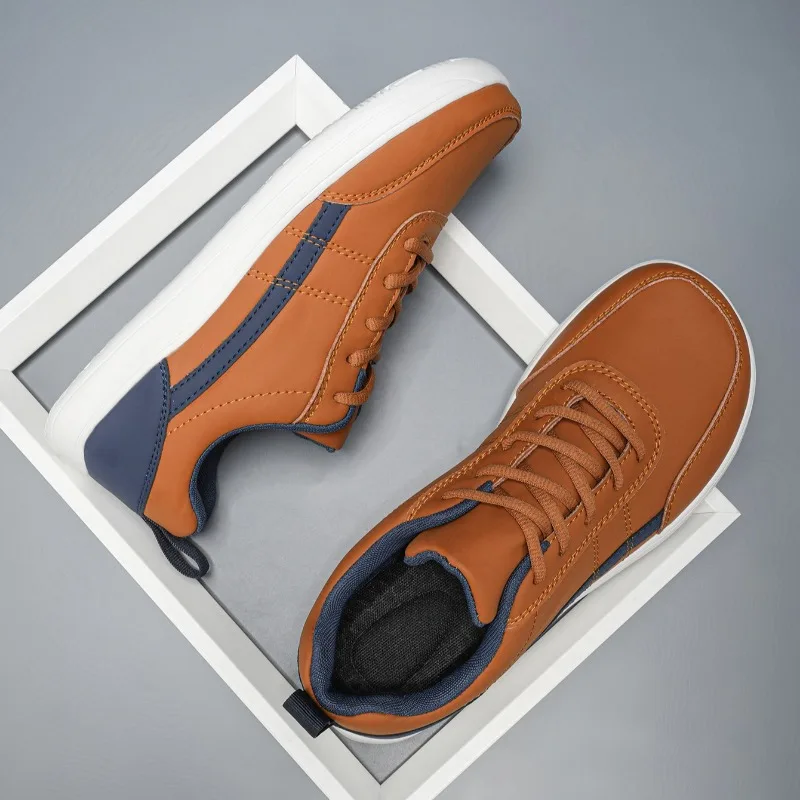 Men's Shoes Comfortable Wide Toe Barefoot Shoes High Quality Leather Casual Shoes Men's Sneakers Luxury Tennis Training Footwear