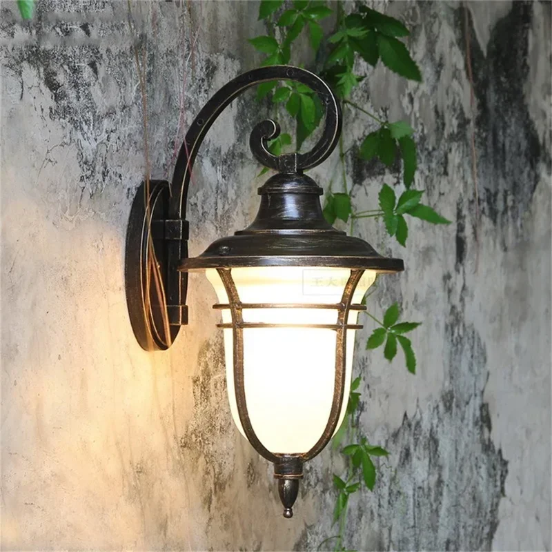 ELARA Retro Outdoor Wall Lights Classical LED Sconces Lamp Waterproof Decorative For Home Porch Villa