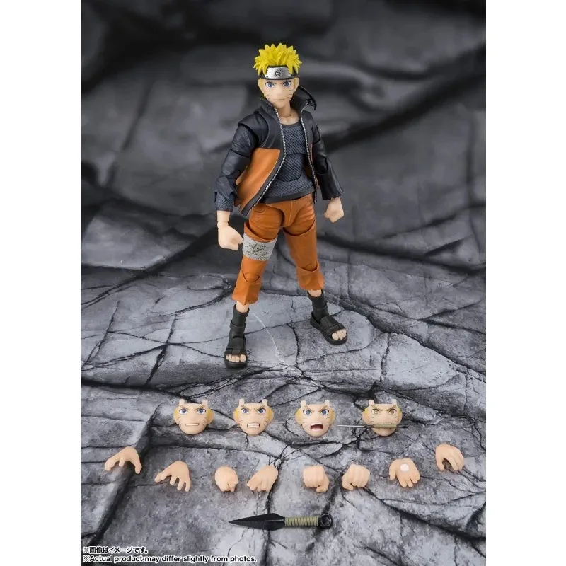 Оригинальные фигурки Bandai в наличии: SHF Наруто Узумаки - Сила объединения Саске Учиха Одинокий шиноби Аниме-фигурки игрушки модели