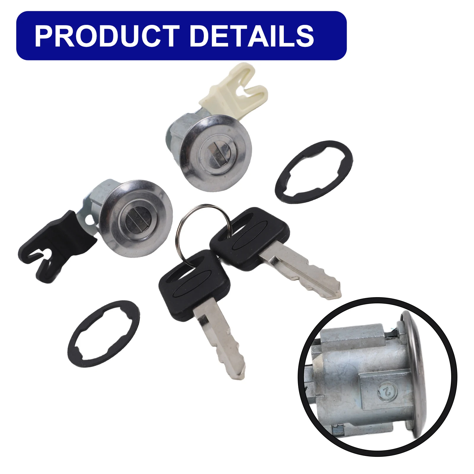 Cilindro de Cerradura de Puerta para Vehículos Ford XL2Z7821990AC para Camionetas Ranger y Serie E 1996-2009, Kit de Reemplazo Directo