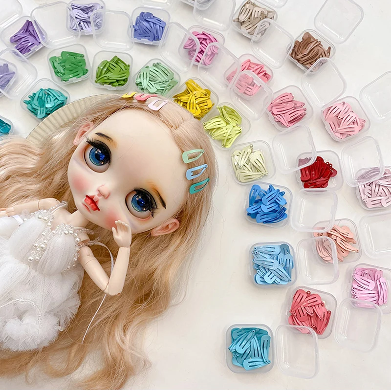 Doll Hair Pins Doll Accessories Bjd 1/6 1/12 OB11 Doll Wig Clips Mini DIY Hair clips for Blythe doll