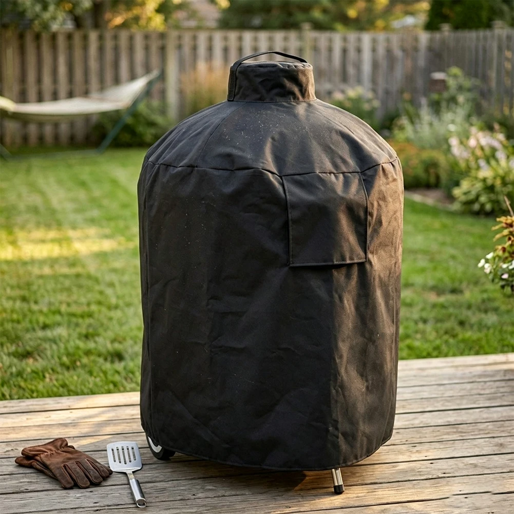 BBQ Grill Cover Grill Accessories 210D/420D Dustproof Waterproof BBQ Cover Outdoor Rain Protective Barbecue Cover With Handles
